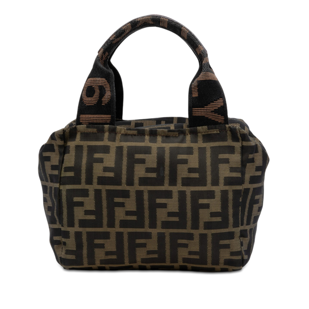 Pre-Loved Fendi Mini Zucca Canvas Handbag